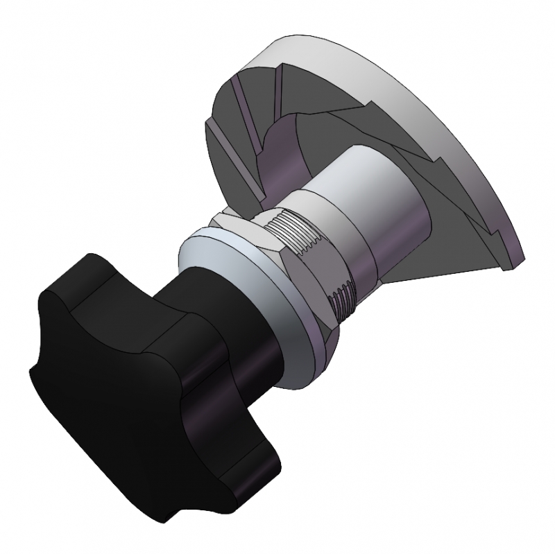 星型旋钮压缩式门锁01型G1