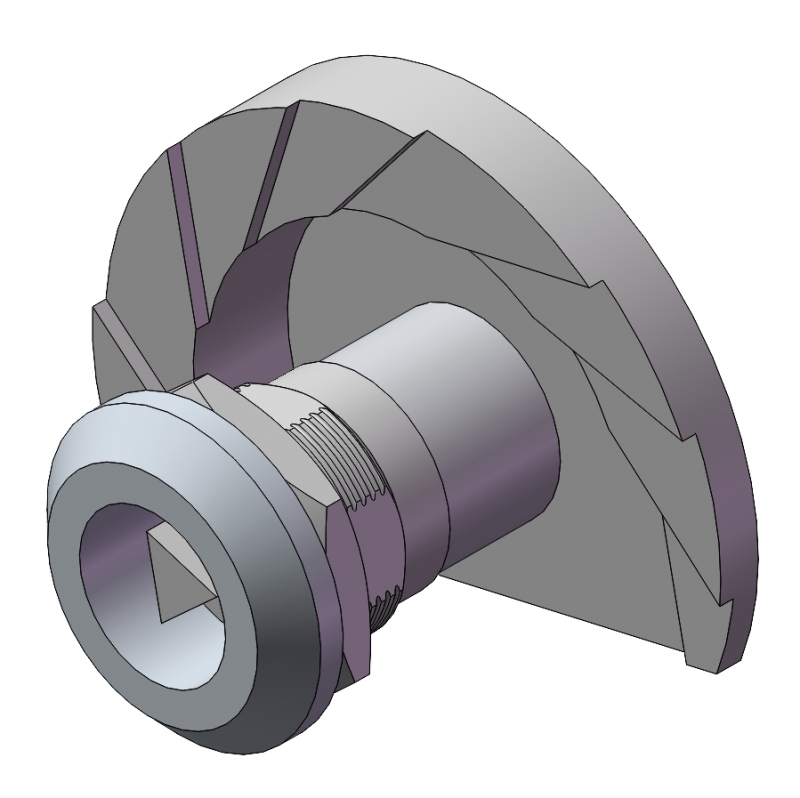 星型旋钮压缩式门锁01型G2