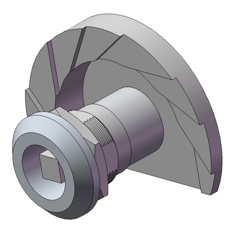 星型旋钮压缩式门锁01型G3G4