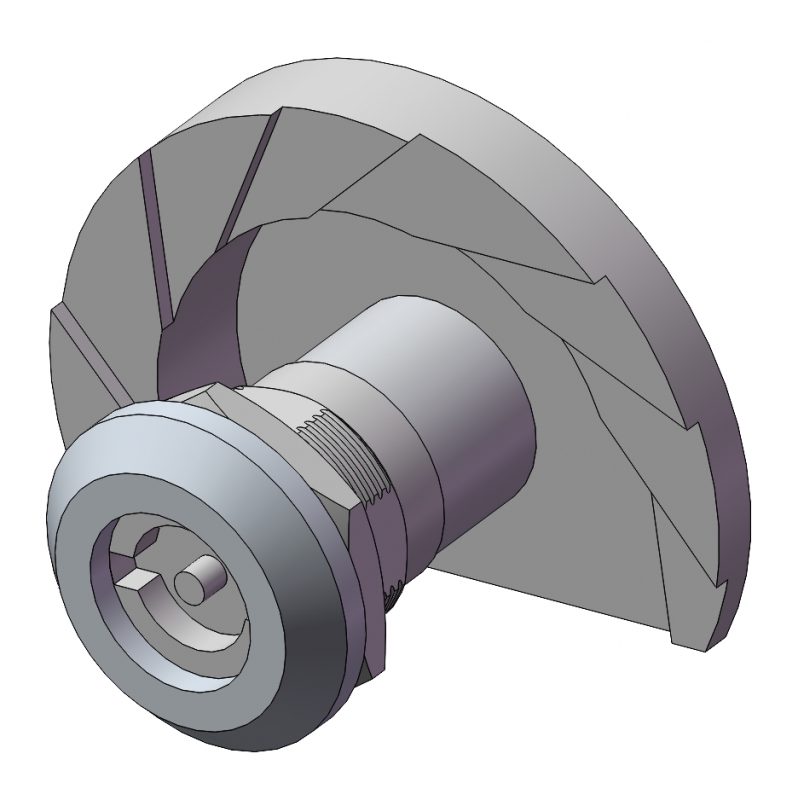 星型旋钮压缩式门锁01型G5