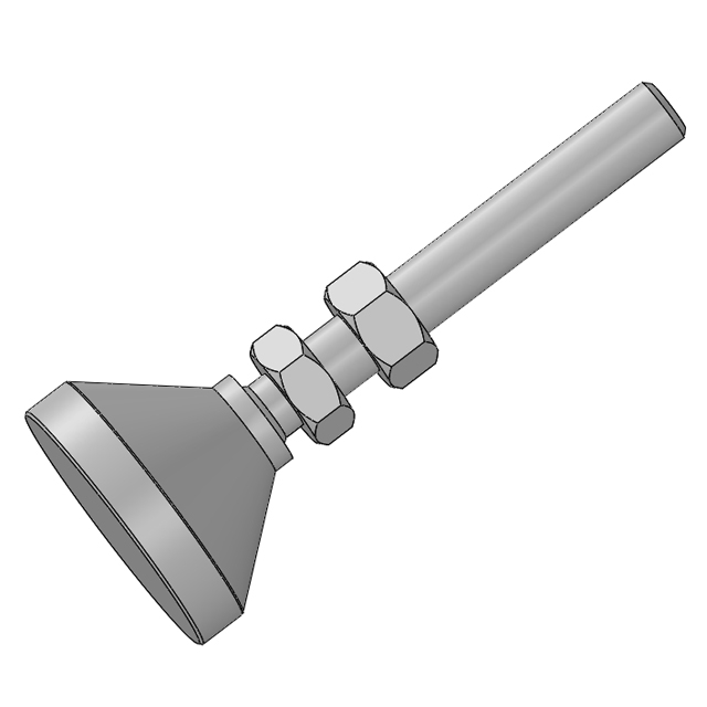 万向调整脚3D